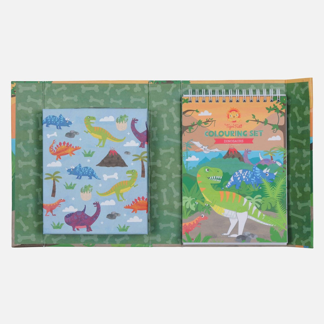 Tiger Tribe Colouring Set - Dinosaurs Merchants Homewares