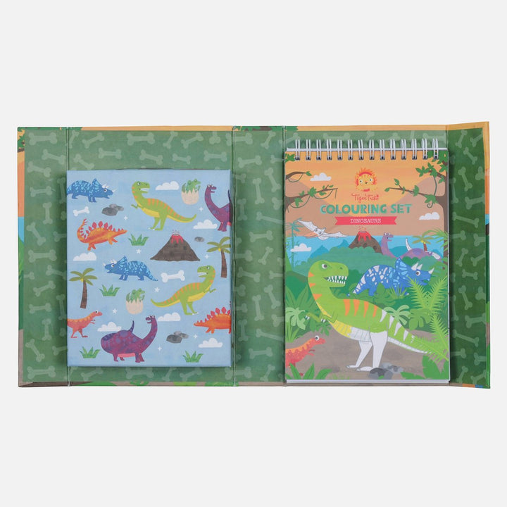 Tiger Tribe Colouring Set - Dinosaurs Merchants Homewares