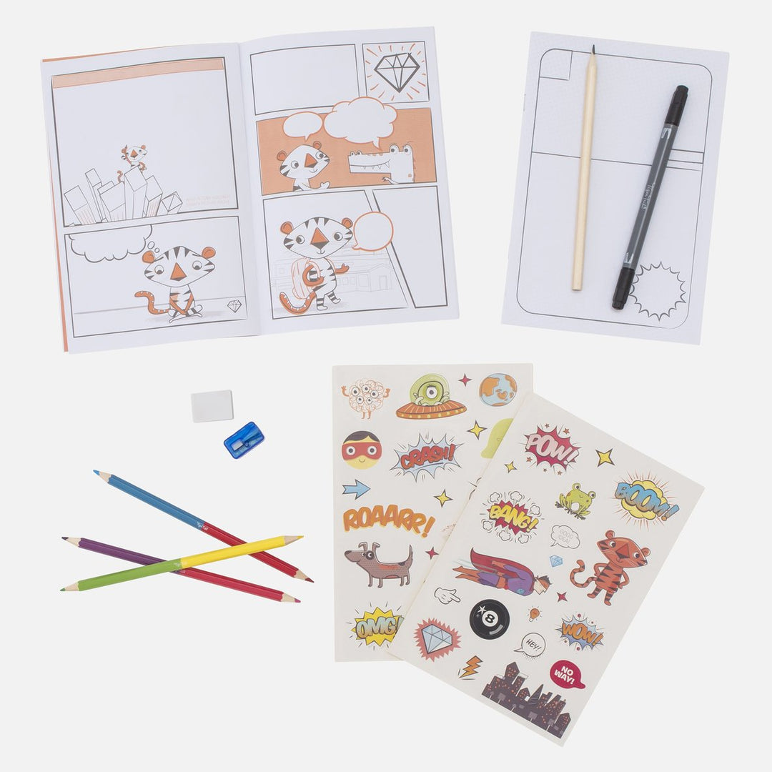 Tiger Tribe Comic Book Kit - Practice. Plan. Create Merchants Homewares