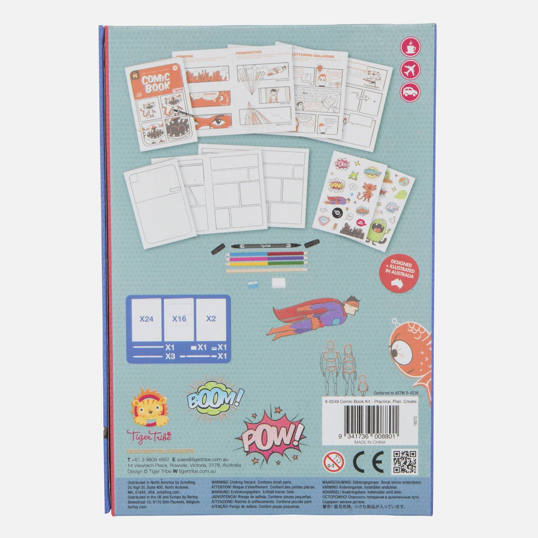 Tiger Tribe Comic Book Kit - Practice. Plan. Create Merchants Homewares