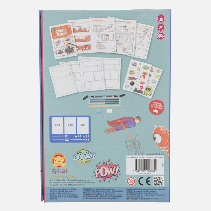 Tiger Tribe Comic Book Kit - Practice. Plan. Create Merchants Homewares