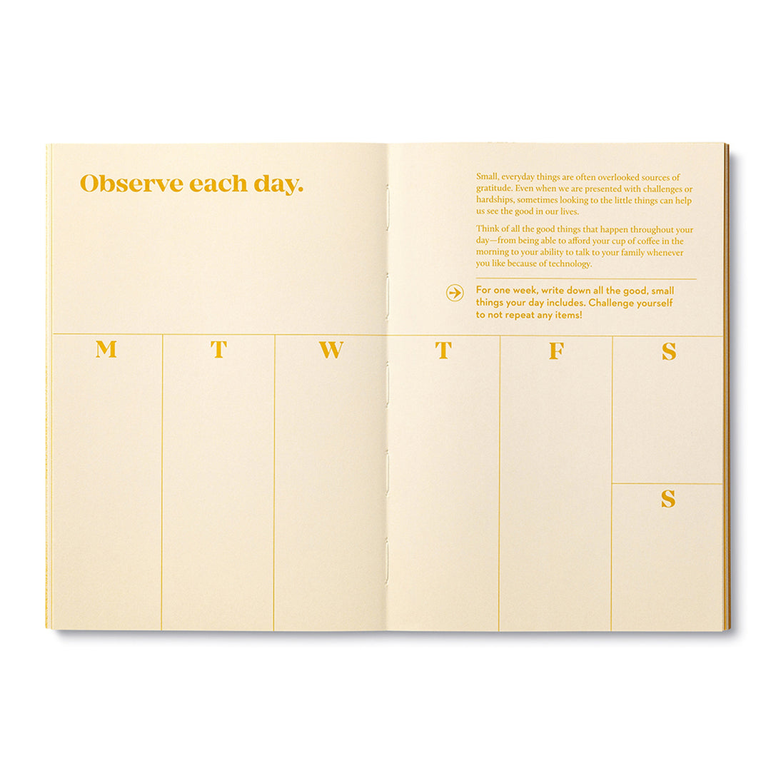 Compendium Gratitude Journal Daily Observation Page | Merchant Homewares