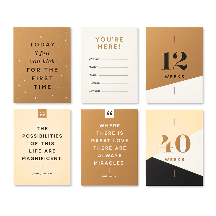 Compendium Pregnancy Milestone Cards Moments Of Joy | Merchants Homewares