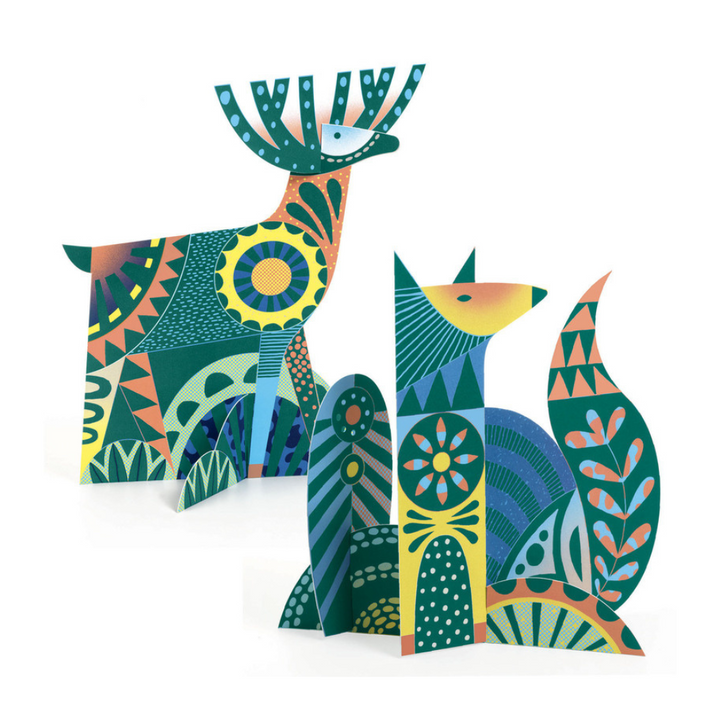 Djeco Animal Fold Scratch Cards | Merchants Homewares