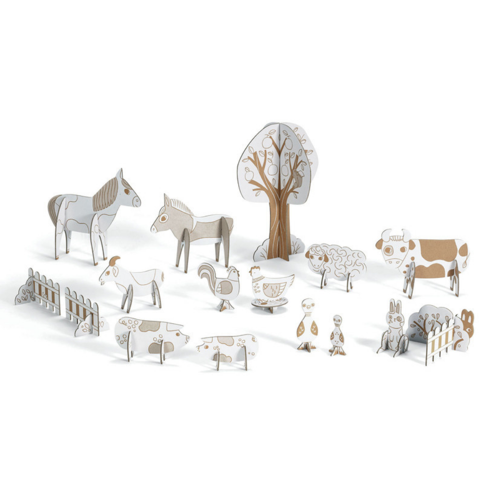 Djeco Cut Out Farm Lifestyle | Merchants Homewares