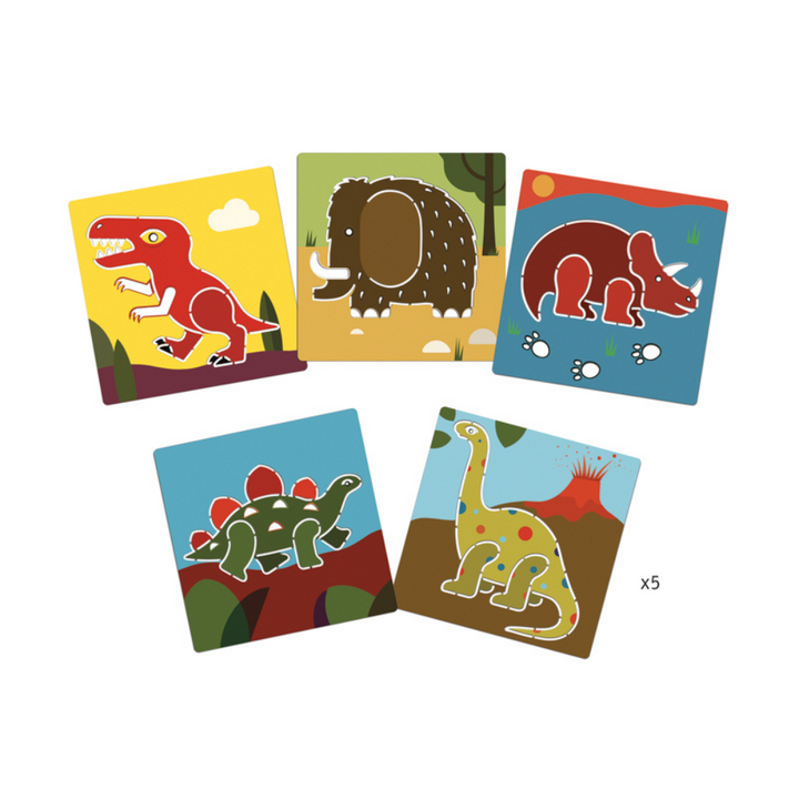 Djeco Dinosaurs Stencils Assortment | Merchants Homewares