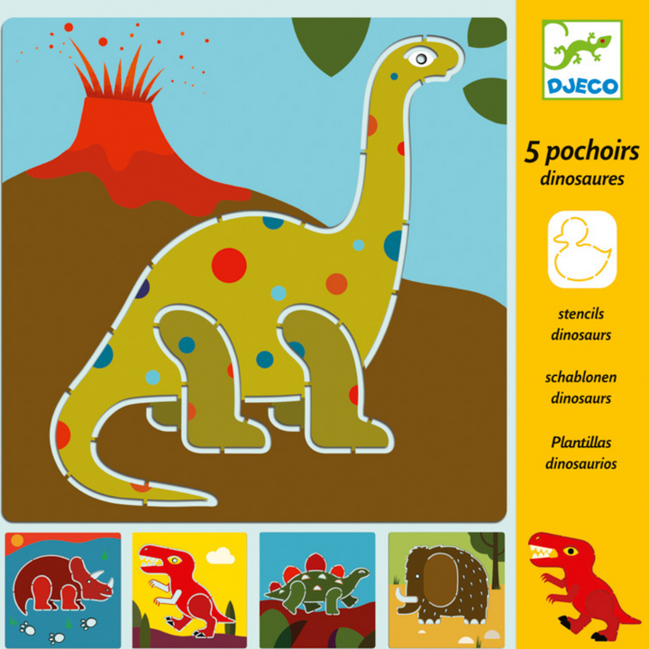 Djeco Dinosaurs Stencils | Merchants Homewares