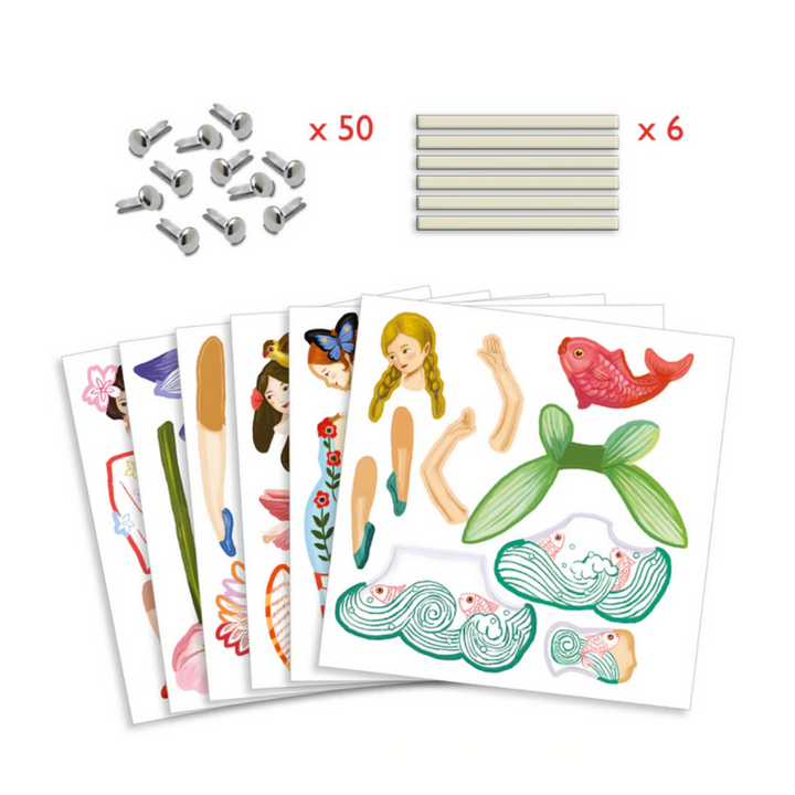 Djeco Fairies Paper Puppets Contents | Merchants Homewares