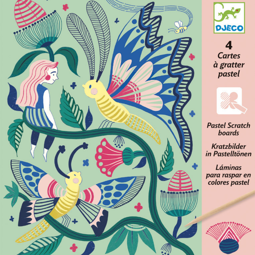 Djeco Fantasy Garden Scratch Cards | Merchants Homewares