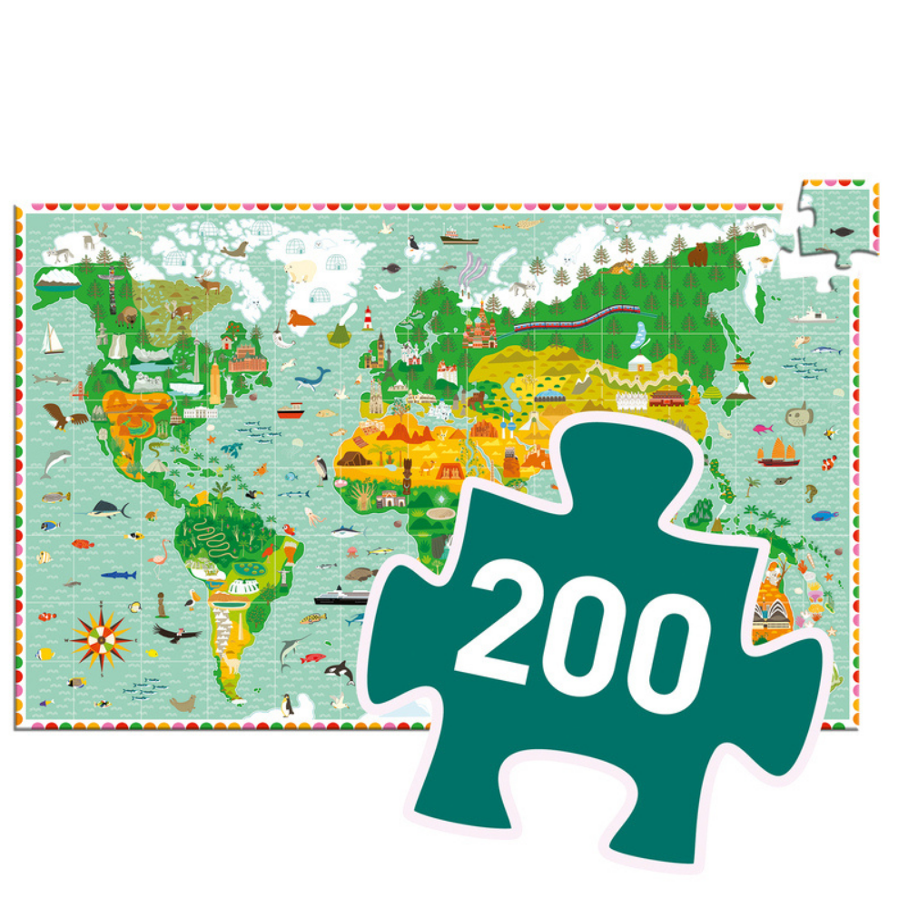 Djeco Monument of World 200 Piece Puzzle | Merchants Homewares