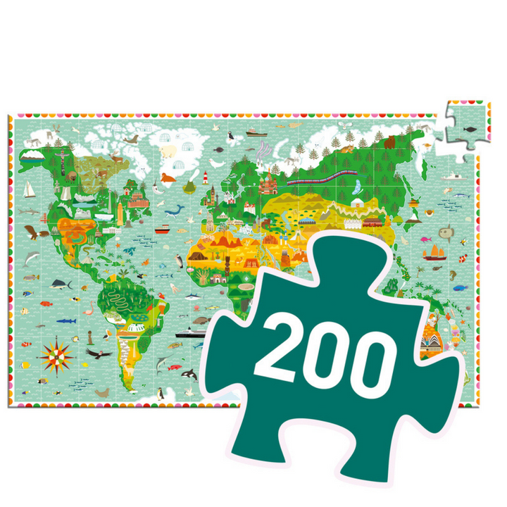 Djeco Monument of World 200 Piece Puzzle | Merchants Homewares