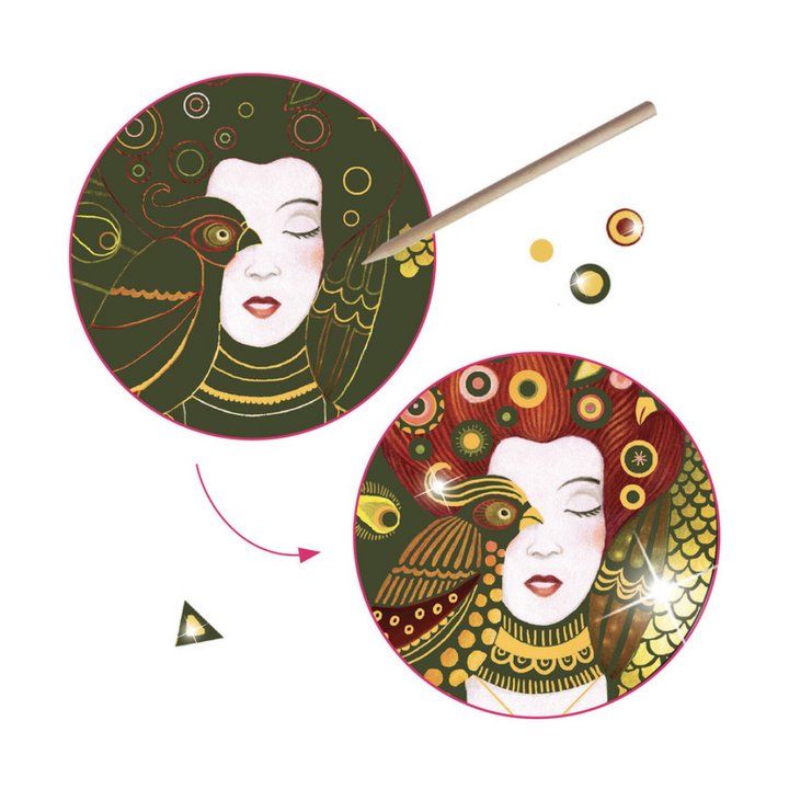 Djeco Scratch Cards Inspired By Golden Goddess | Merchants Homewares