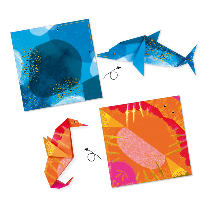 Djeco Sea Creatures Origami | Merchants Homewares