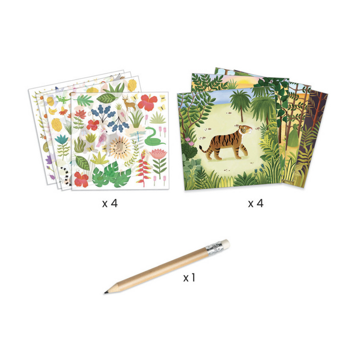 Djeco Transfer Cards Inspired By A Moment In Time Contents | Merchants Homewares