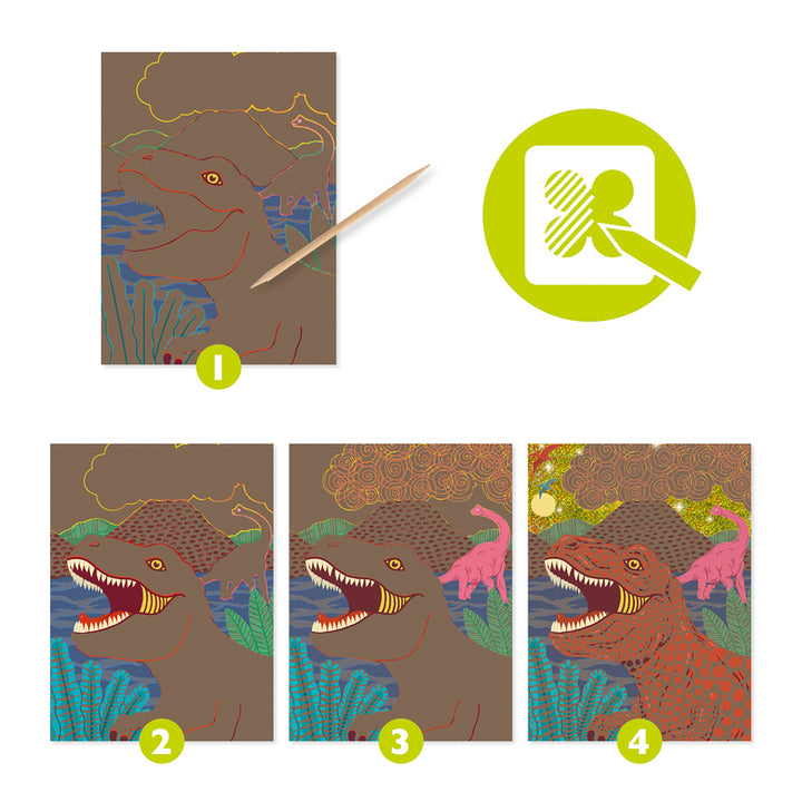 Djeco | When Dinosaurs Reigned Scratch Cards