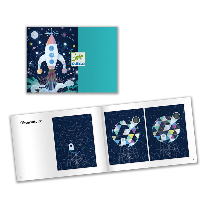 Djeco | Cosmic Mission Scratch Cards | Open | Merchant Homewares