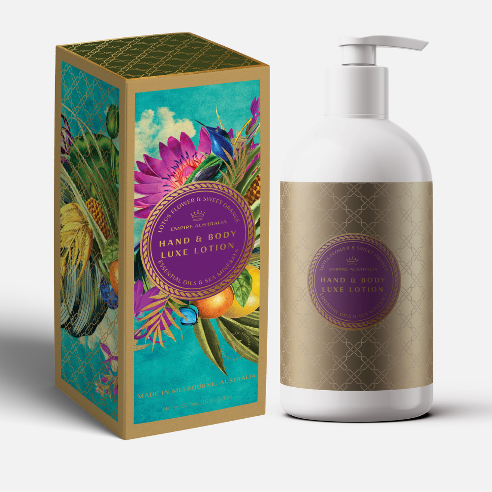 Empire Sapphire Coast Lotus Flower &  Sweet Orange Hand & Body Lotion | Merchants Homewares