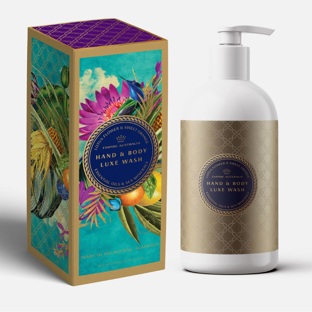 Empire Sapphire Coast Lotus Flower &  Sweet Orange Hand & Body Wash | Merchants Homewares