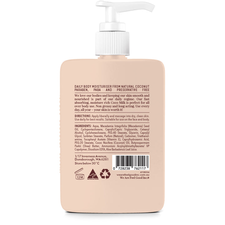Feel Good Inc Coco Milk 400ml Back | Merchants Homewares