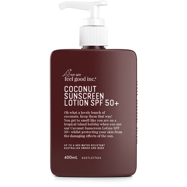 Feel Good Inc Coconut Sunscreen 400ml | Merchants Homewares