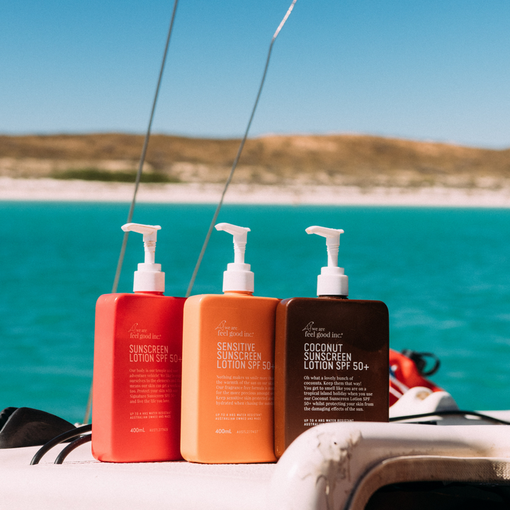 Feel Good Inc Sunscreen Range 400ml | Merchants Homewares
