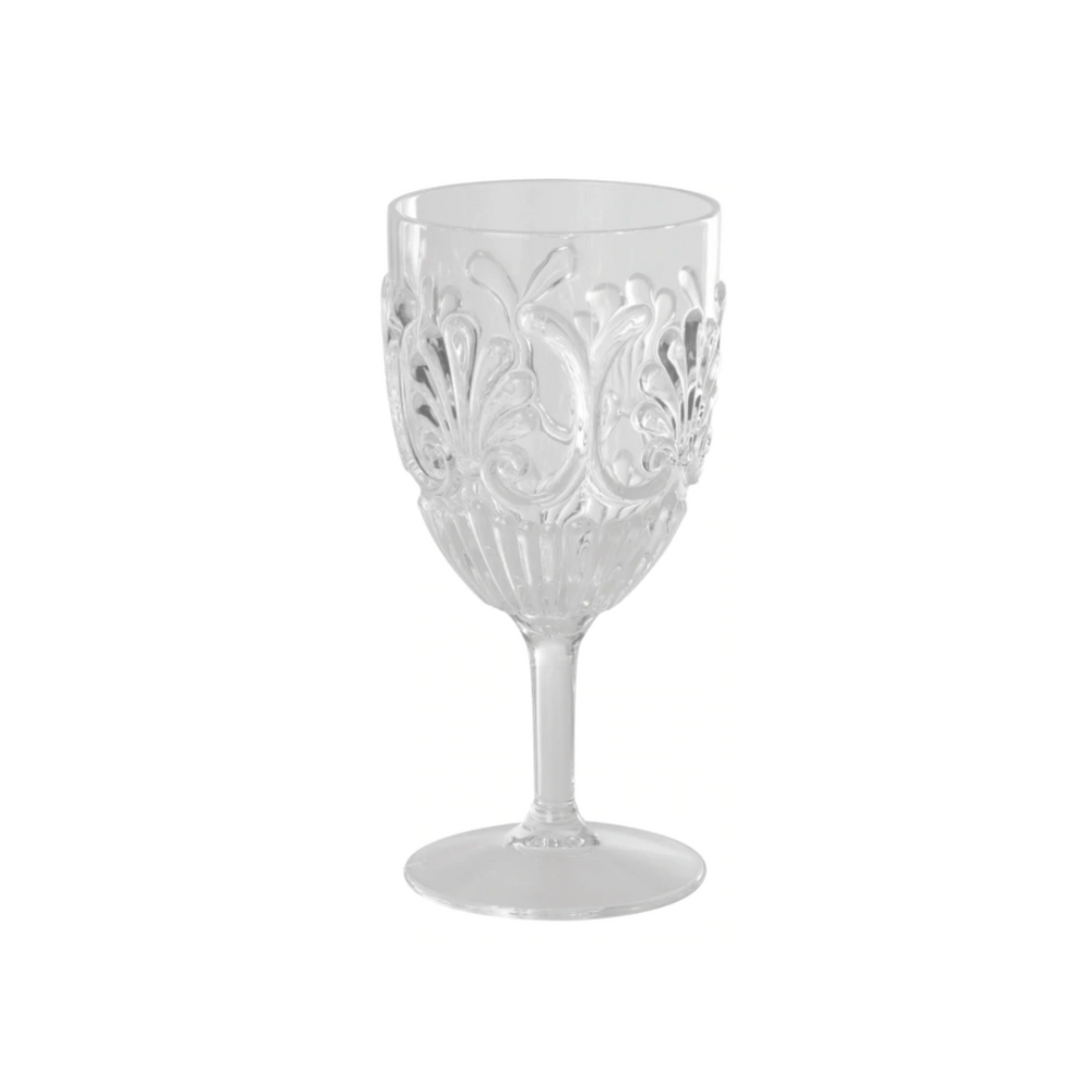 Flair Acrylic Wine Tumbler Scallops Clear | Merchants Homewares