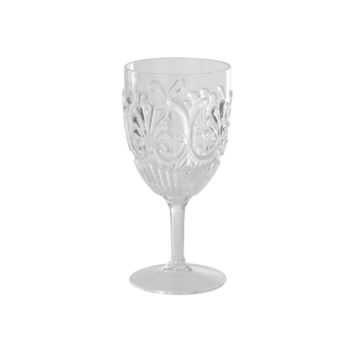 Flair Acrylic Wine Tumbler Scallops Clear | Merchants Homewares