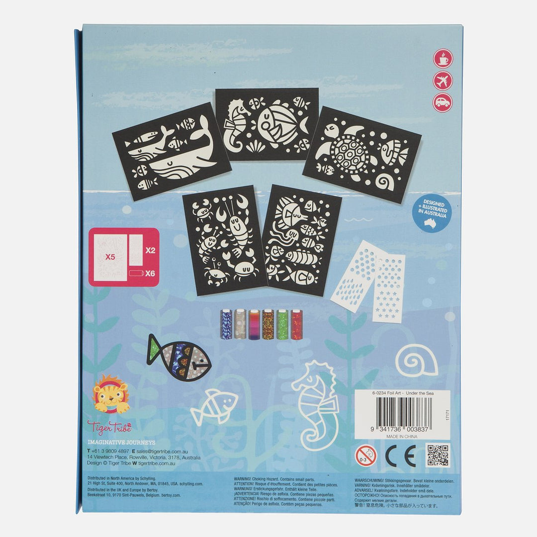 Tiger Tribe Foil Art - Under the Sea Merchants Homewares