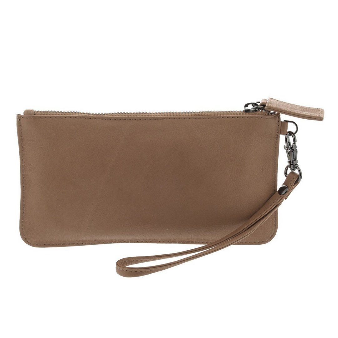 Gabee Abril Clutch Taupe | Merchants Homewares