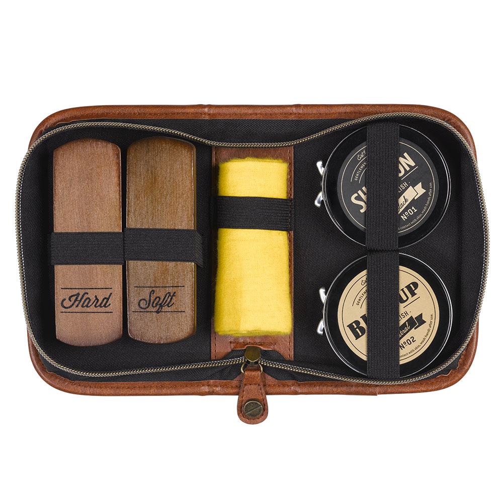 Gentlemen's Hardware Charcoal Shoe Shine Kit Merchants Homewares