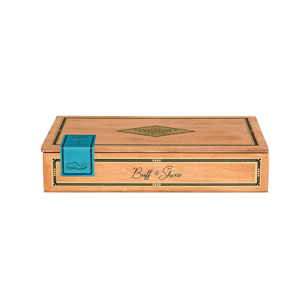 Gentlemen's Hardware Cigar Box Shoe Shine Kit | Merchants Homewares