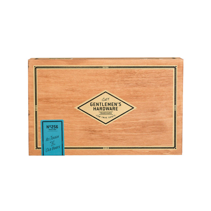 Gentlemen's Hardware Cigar Box Shoe Shine Kit | Merchants Homewares