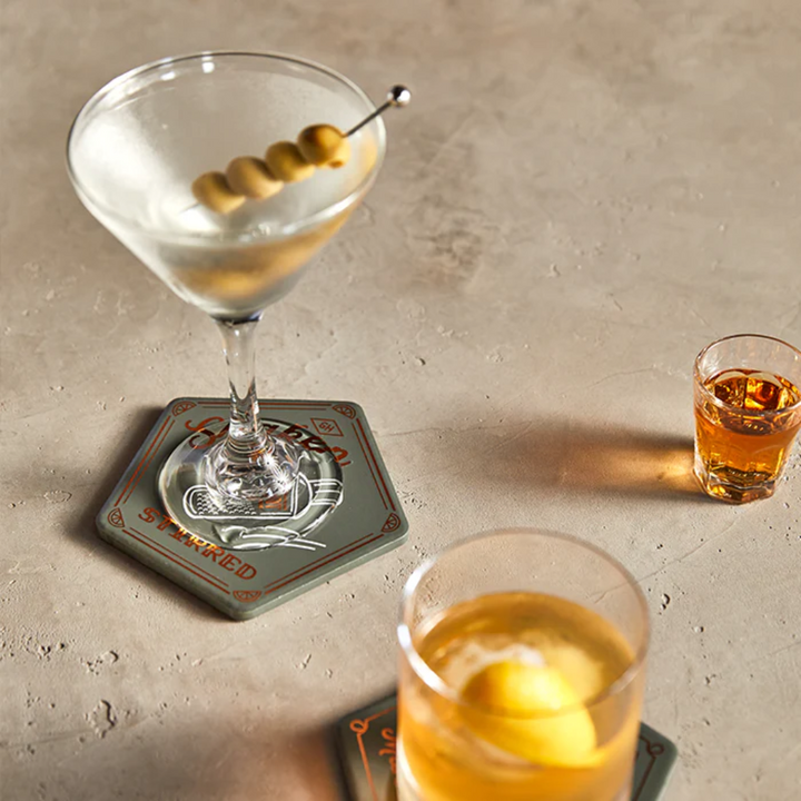 Gentlemen's Hardware Cocktail Coasters Set of 4 Lifestyle | Merchants Homewares