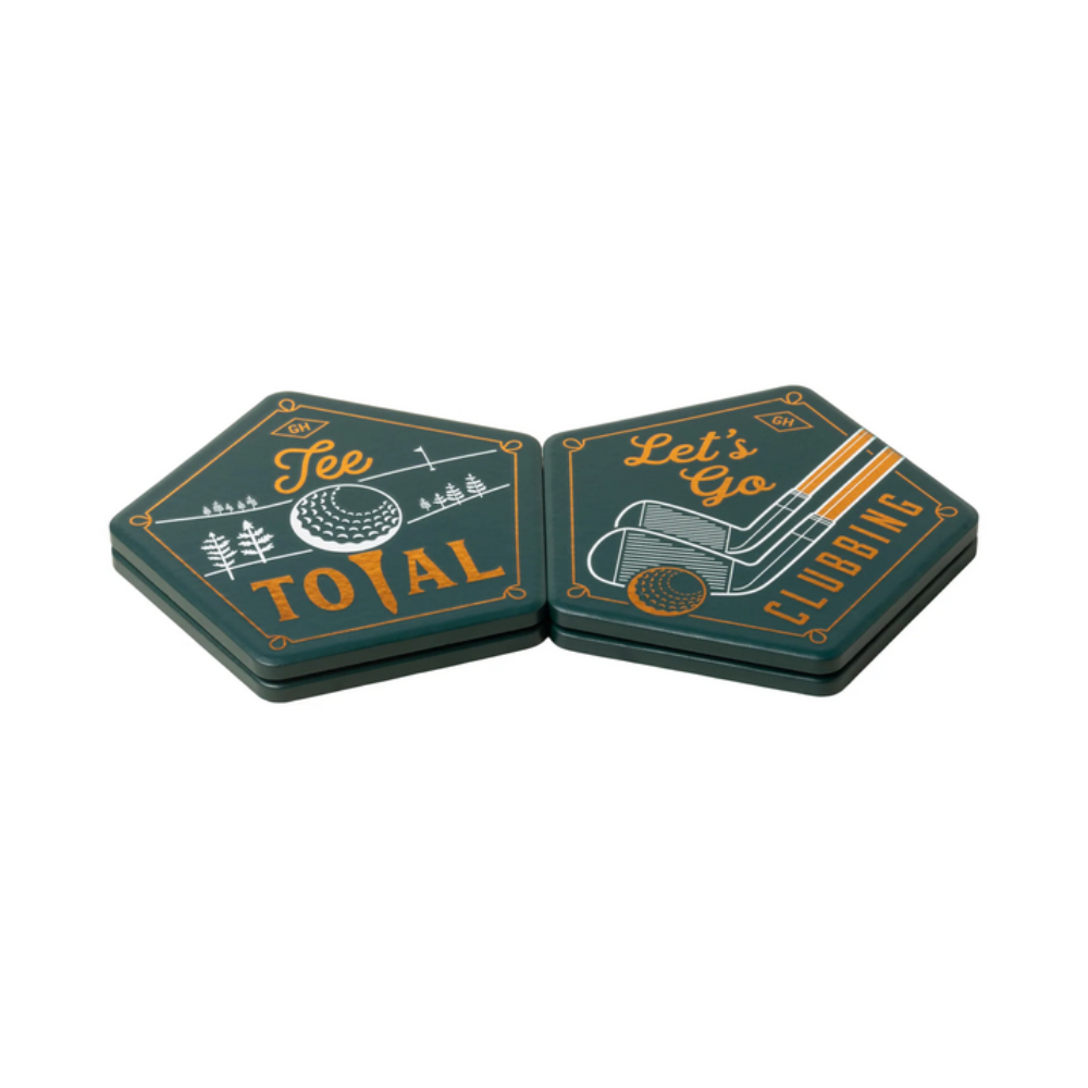 Gentlemen's Hardware Golf Coasters Set of 4 | Merchants Homewares