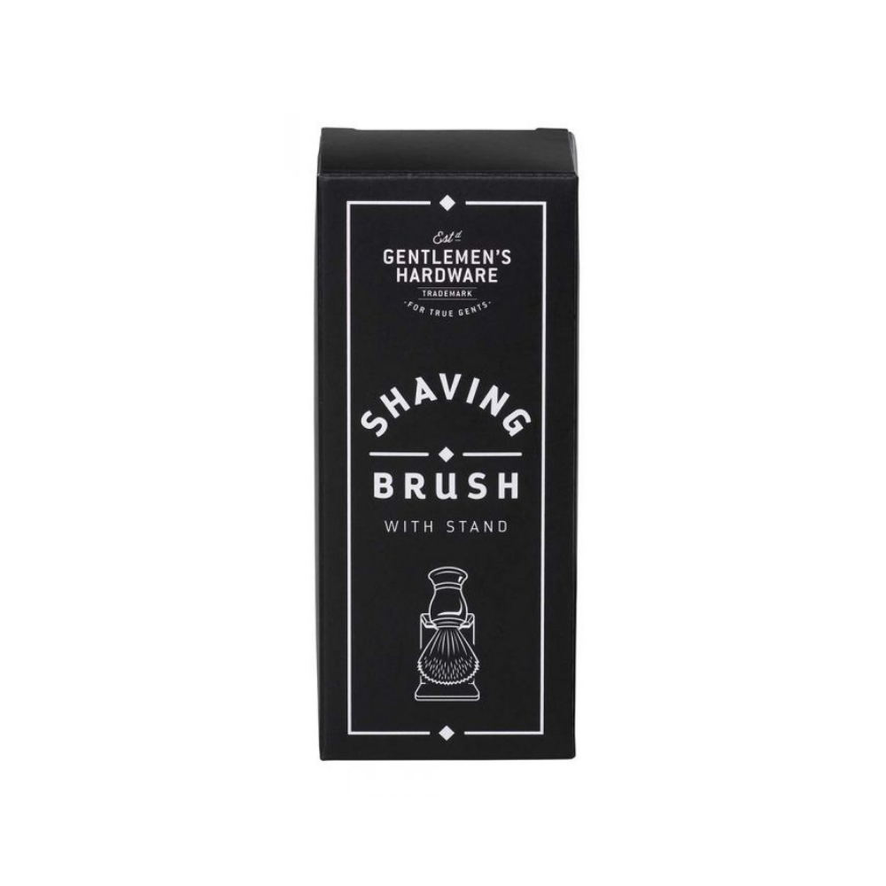 Gentlemen's Hardware Shaving Brush With Stand Packaging | Merchants Homewares