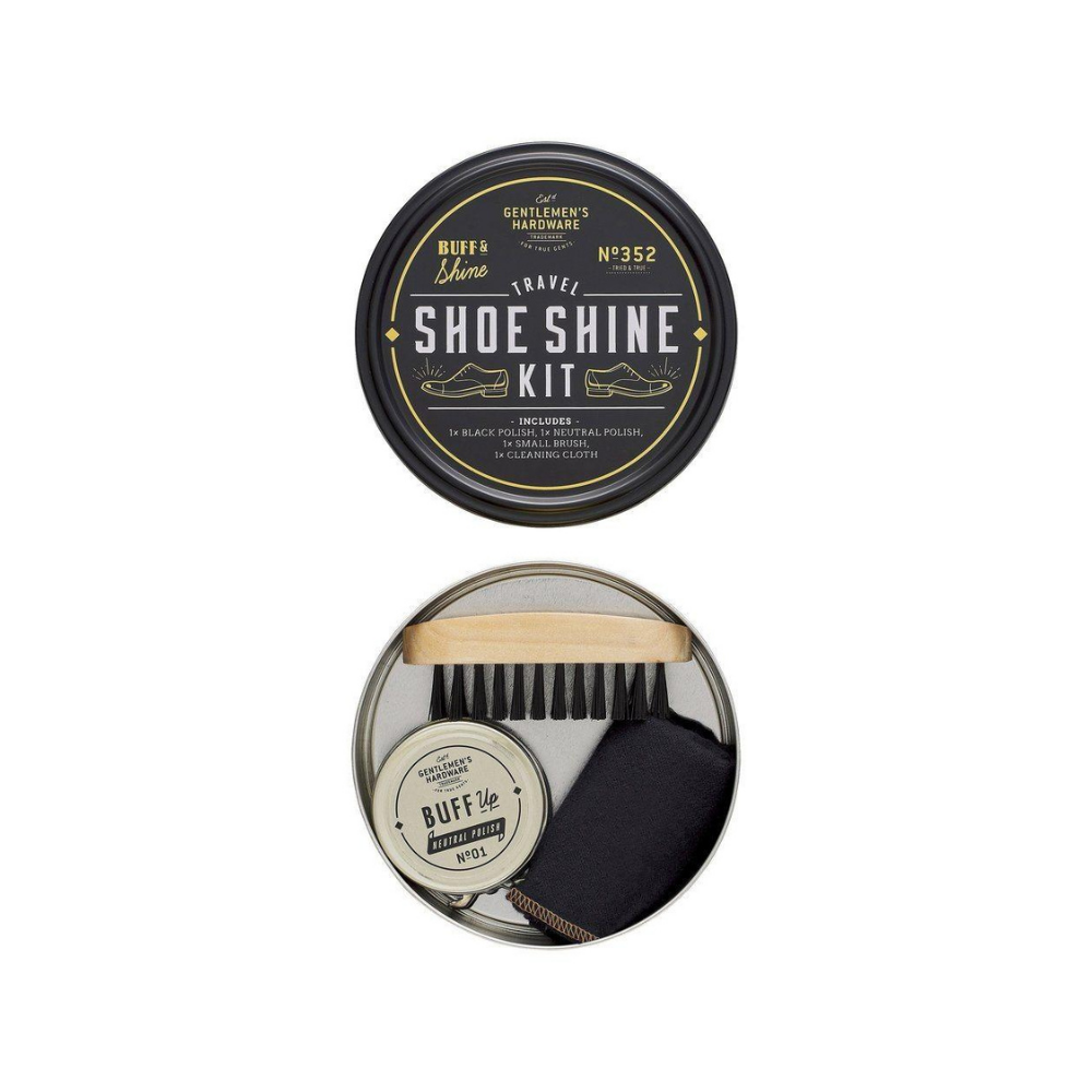 Gentlemen's Hardware Travel Shoe Shine Kit | Merchants Homewares