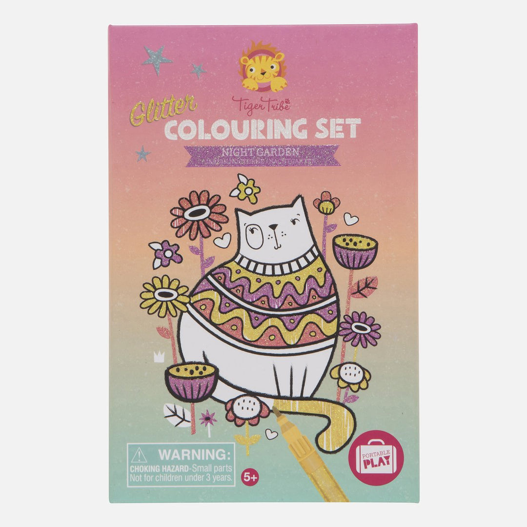 Tiger Tribe Glitter Colouring Set - Night Garden Merchants Homewares