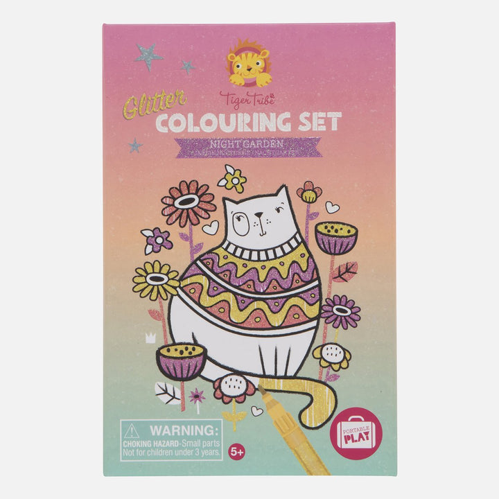 Tiger Tribe Glitter Colouring Set - Night Garden Merchants Homewares