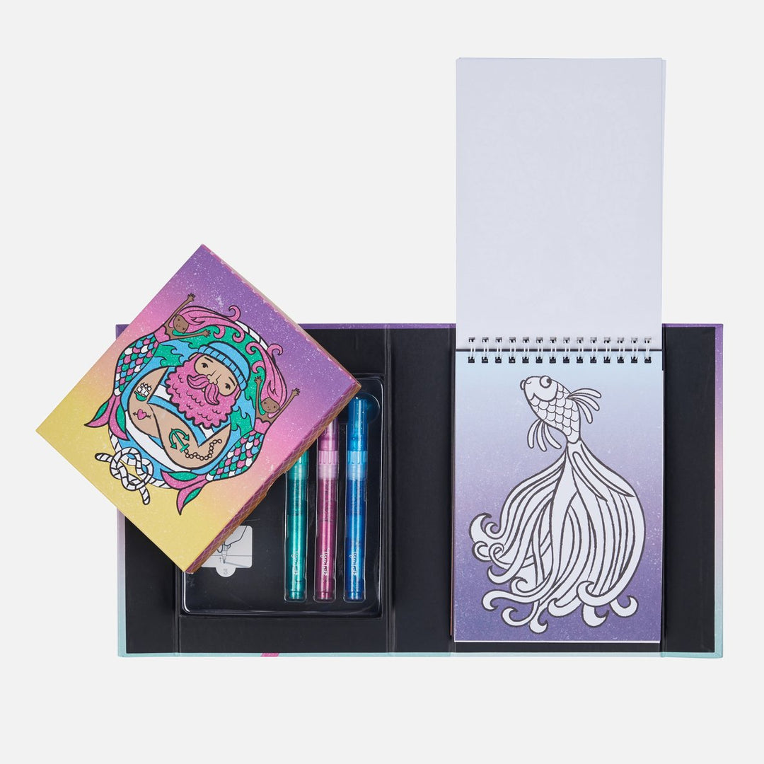 Tiger Tribe Glitter Colouring Set - Ocean Dreams Merchants homewares
