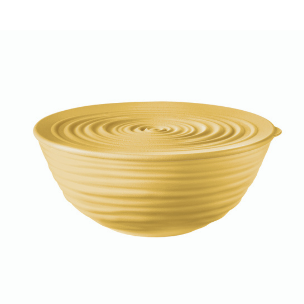 Guzzini Earth Bowl with Lid Medium Mustard open | Merchants Homewares