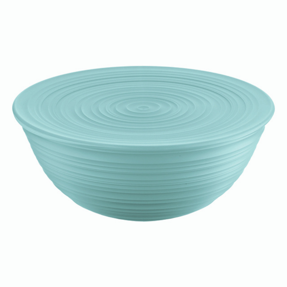 Guzzini Earth Bowl with Lid Extra Large Sage Green open | Merchants Homewares