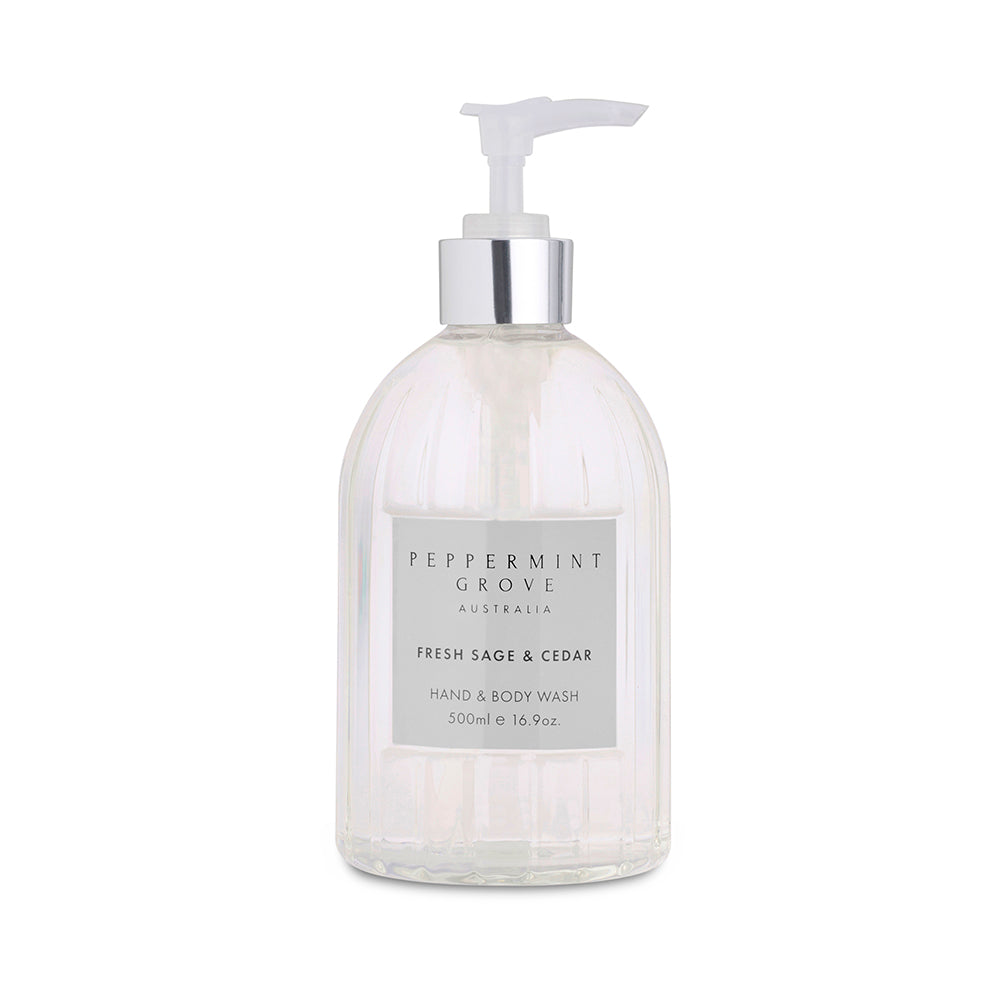Peppermint Grove Hand and Body Wash Fresh Sage and Cedar | Merchants Homewares