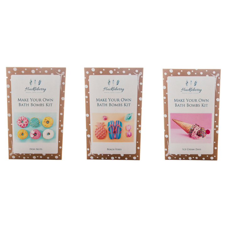 Huckleberry Bath Bomb Doh Nuts, Beach Vibes and Ice Cream Days Trio | Merchants Homewares