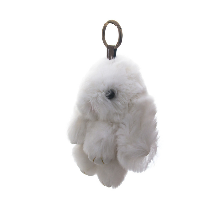 Huckleberry Bunny Bag Charm White | Merchants Homewares