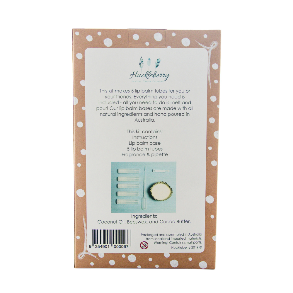 Huckleberry Lip Balm Kit Back | Merchants Homewares