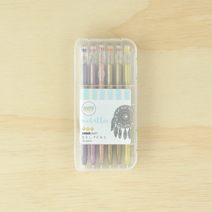 Kaiser Craft Metallic Gel Pens 12 Pack | Merchants Homewares