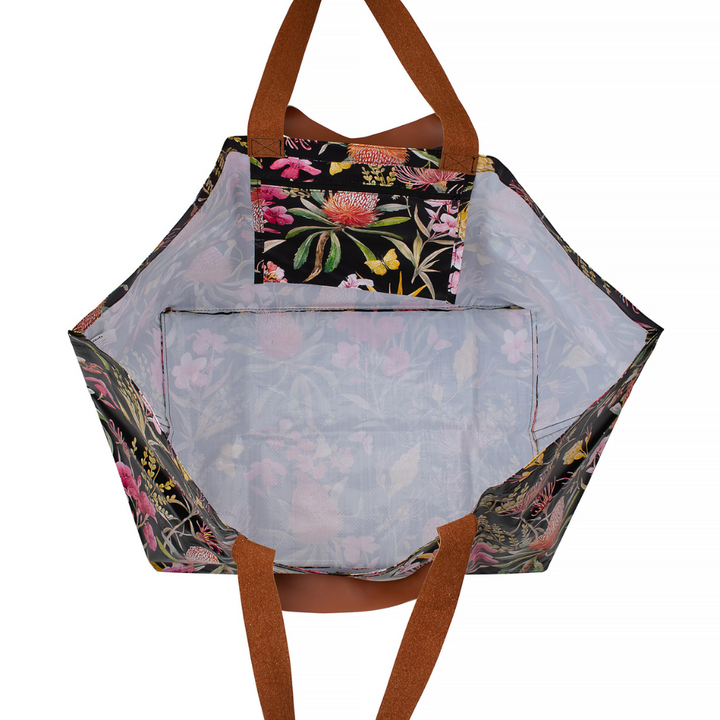 Kollab Beach Bag Bottlebrush Open | Merchants Homewares