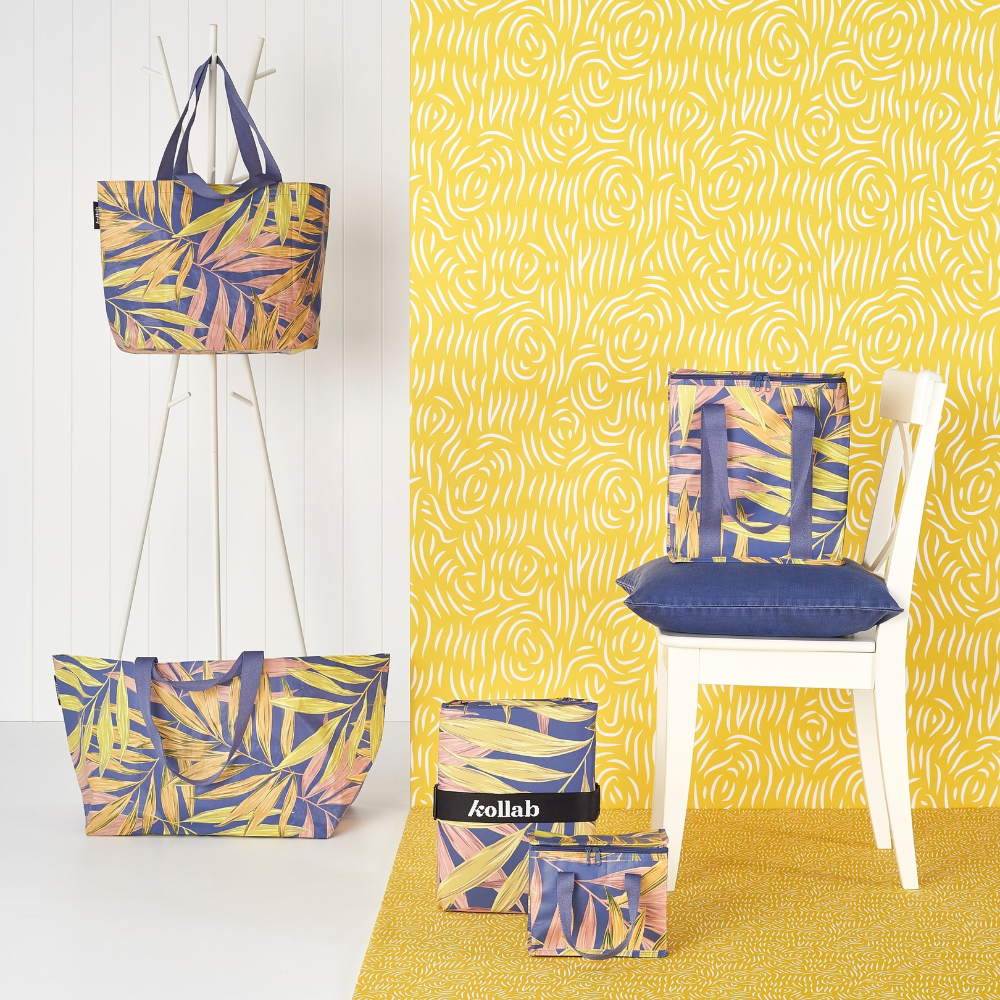 Kollab Cooler Bag Palm Fronds Lifestyle | Merchants Homewares