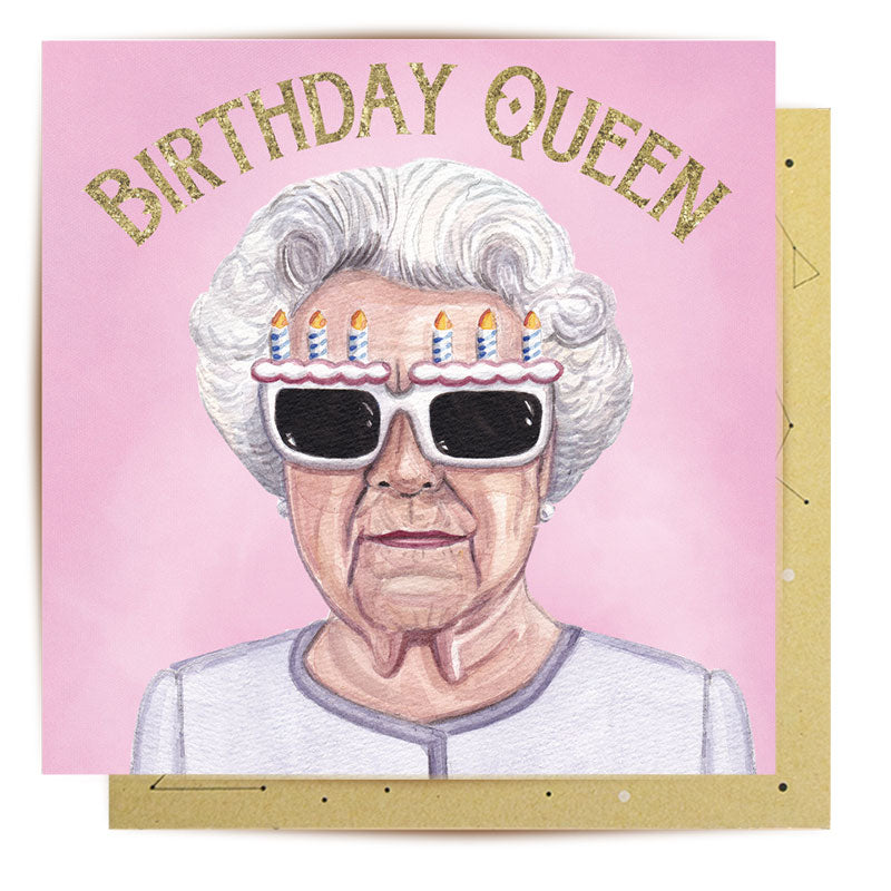 La La Land Birthday Queen Mini Card | Merchant Homewares
