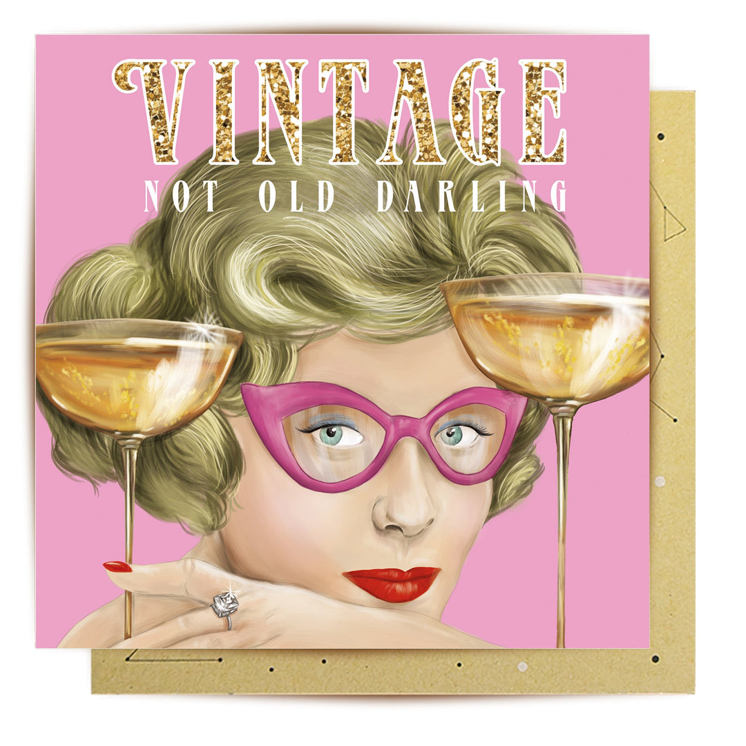La La Land Vintage Not Old Mini Card | Merchant Homewares